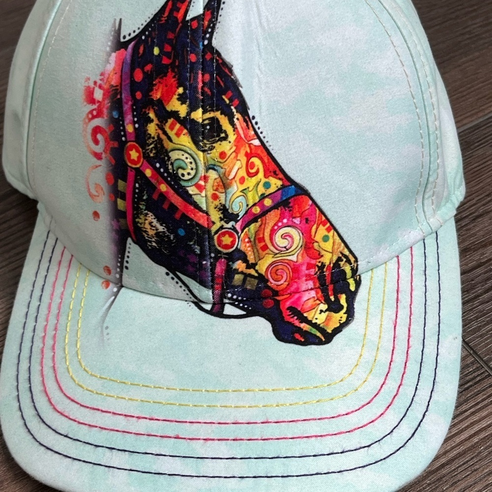 Colorful Horse Design Cap - Picture 9 of 9